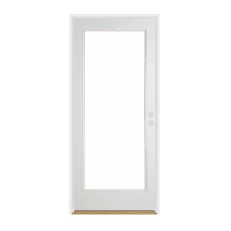 Codel Doors 36" x 80" Primed White French Exterior Fiberglass Door 3068LHISPSF20FC691626DB